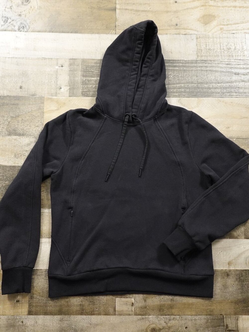 Athleta Retroplush Revive Hoodie Women’s Medium Black Fleece Athleisure